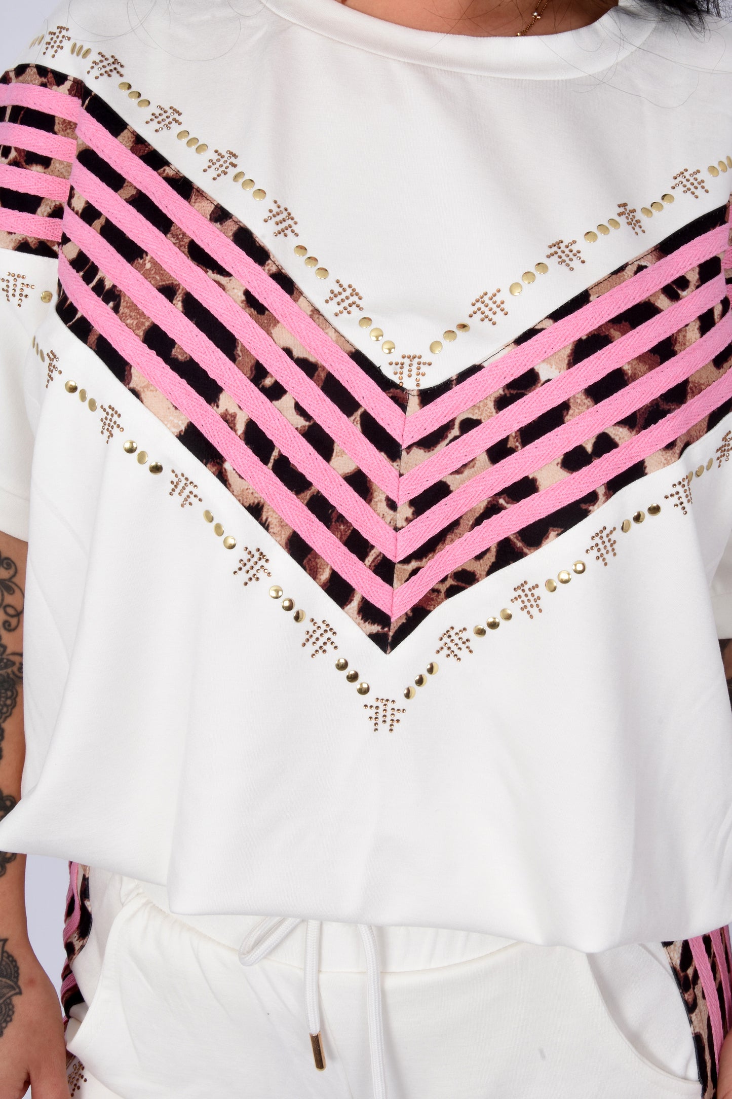 Pink Contrast Lounge Set