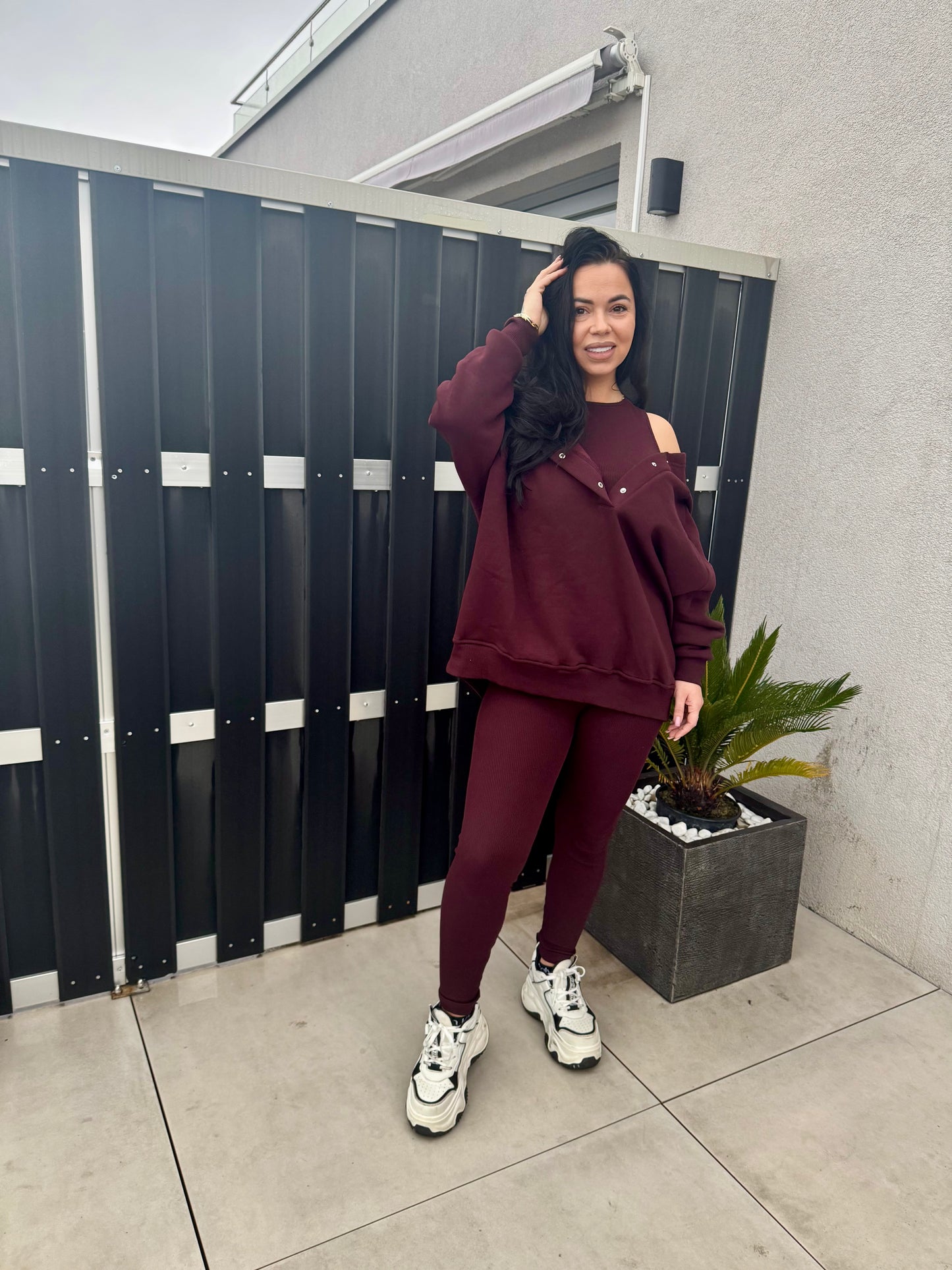 Cozy Essential 3-Piece Set Burgundy