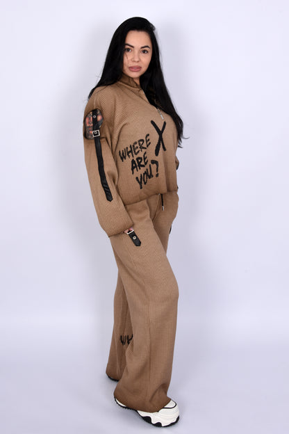 Oversize Ribbed Set - Baggy Street Style