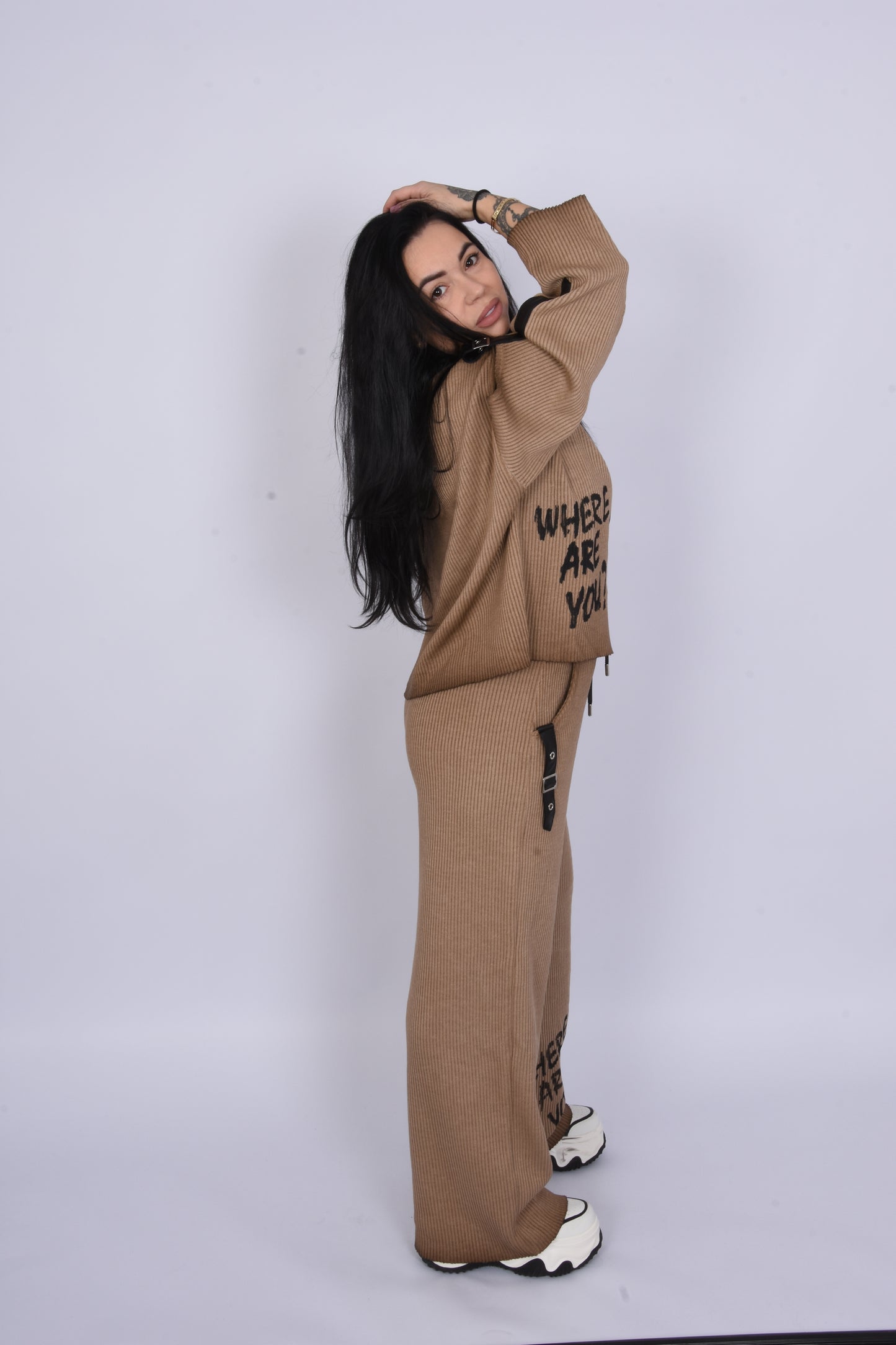 Oversize Ribbed Set - Baggy Street Style