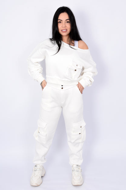 White Cozy Cargo Set
