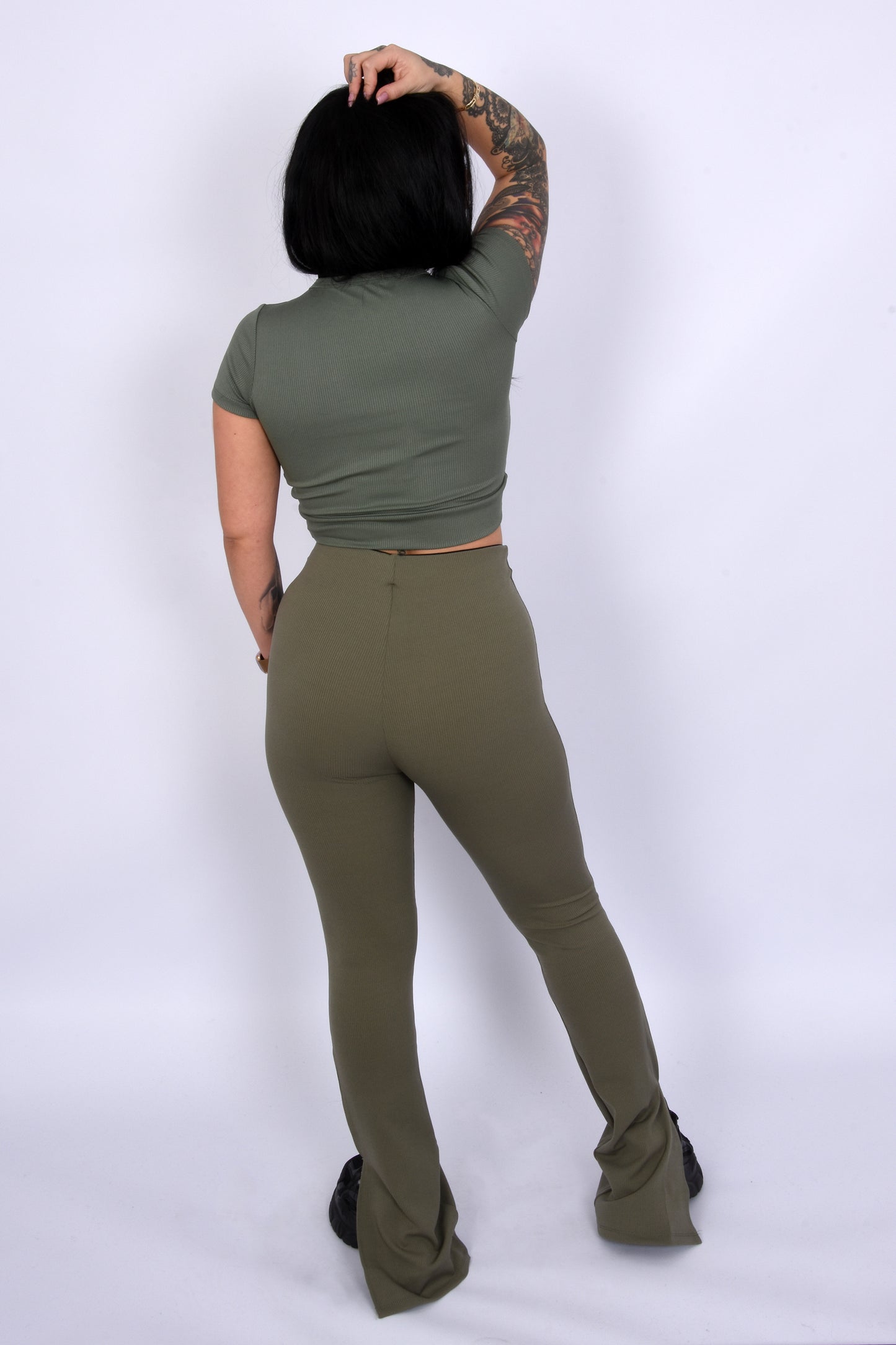 Sport-Set Flared Pants (Split Hem)