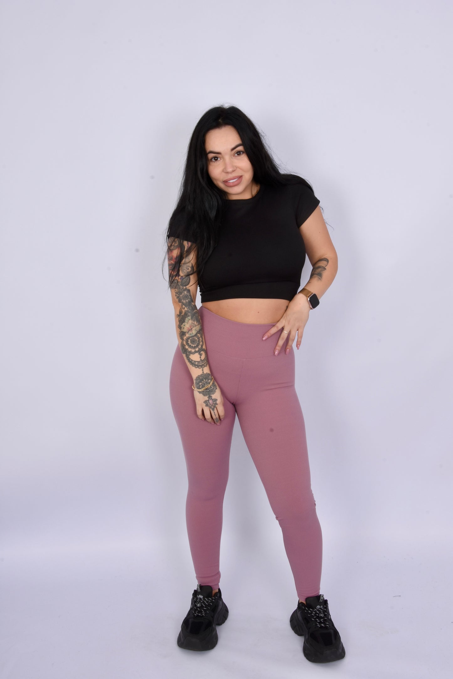 Ribbed Gym Set - Squat Proof & High Waist