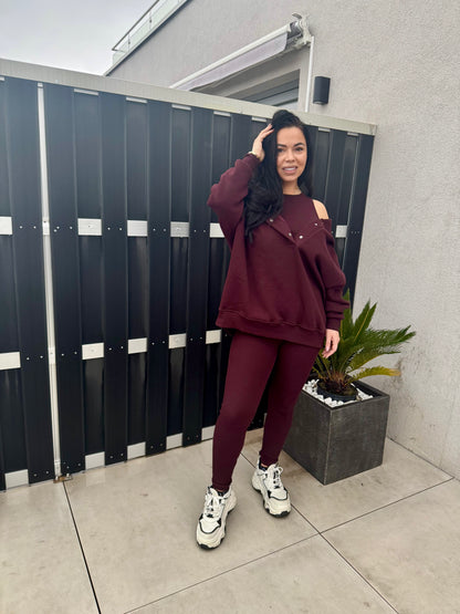 Cozy Essential 3-Piece Set Burgundy