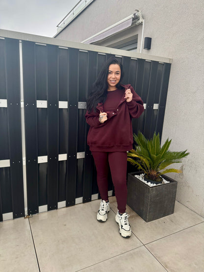 Cozy Essential 3-Piece Set Burgundy