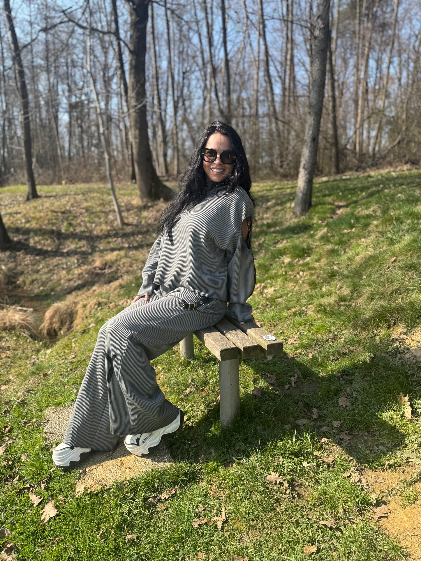 Oversize Ribbed Set - Baggy Street Style