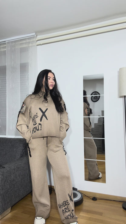 Oversize Ribbed Set - Baggy Street Style